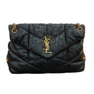 Saint Laurent Le Perfume Black Lambskin Shoulder Bag